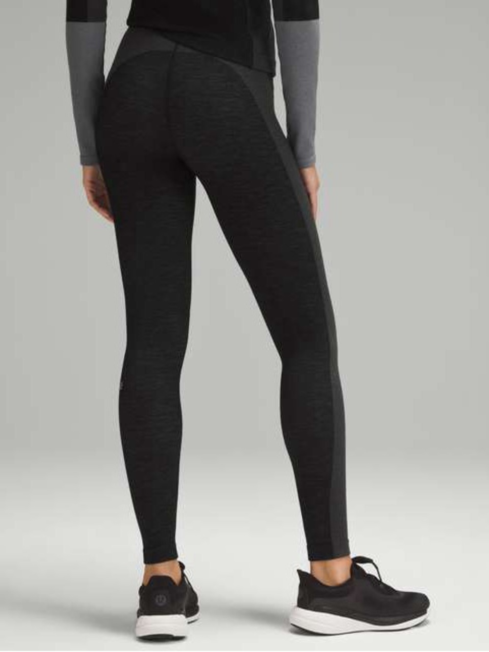lululemon athletica Dark Charcoal Seam-Panel Leggings
